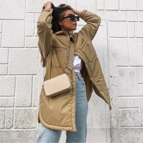 Zara water repellent over shirt size S - Picture 2 of 16